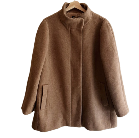 J. Crew Jackets & Blazers - J Crew Mercantile Wool Blend Camel City Coat